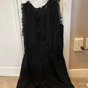 Loft romper- black- size small